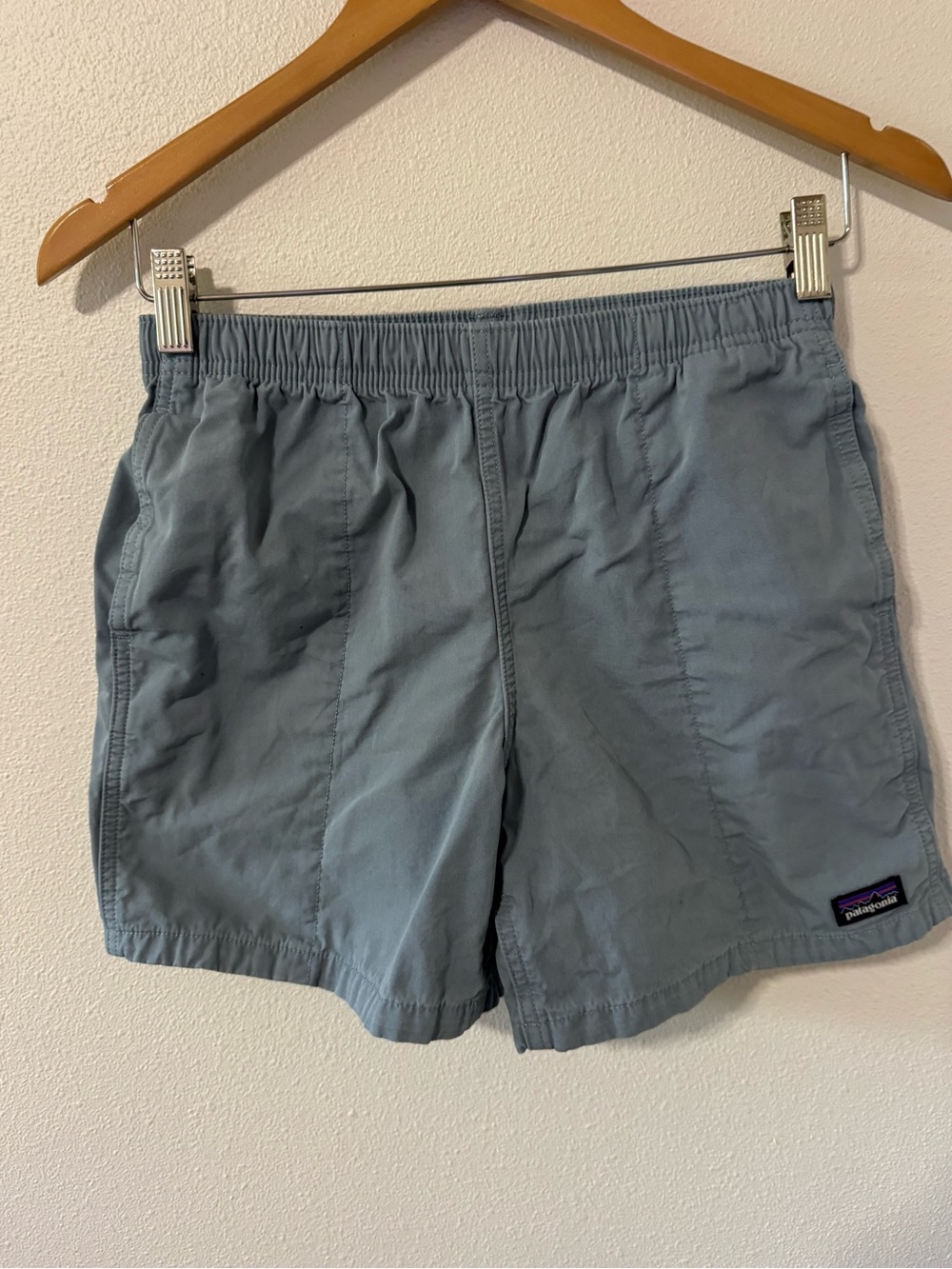 Patagonia Funhoggers Shorts Light Blue Cotton Outdoor Gorpcore Hiking 2024-Large